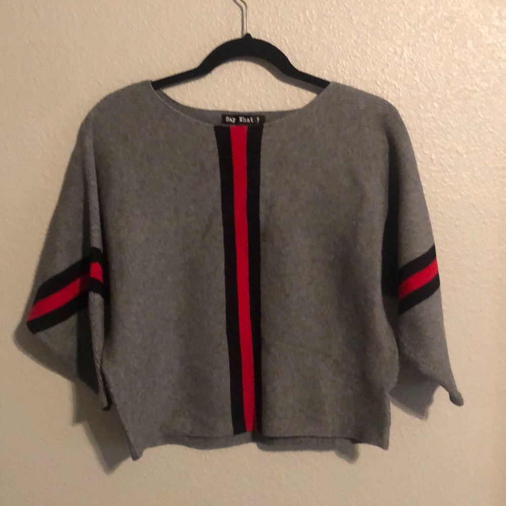 A nice gray sweater